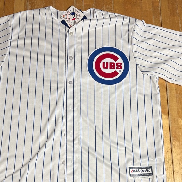 Majestic Other - NWT Majestic Coolbase Chicago Cubs Pinstripe Jersey